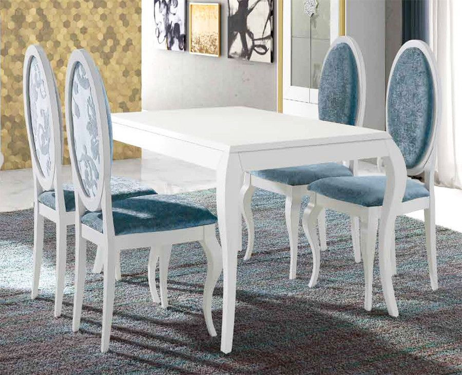 MESA DE COMEDOR EXTENSIBLE PATA ISABELINA - PINO