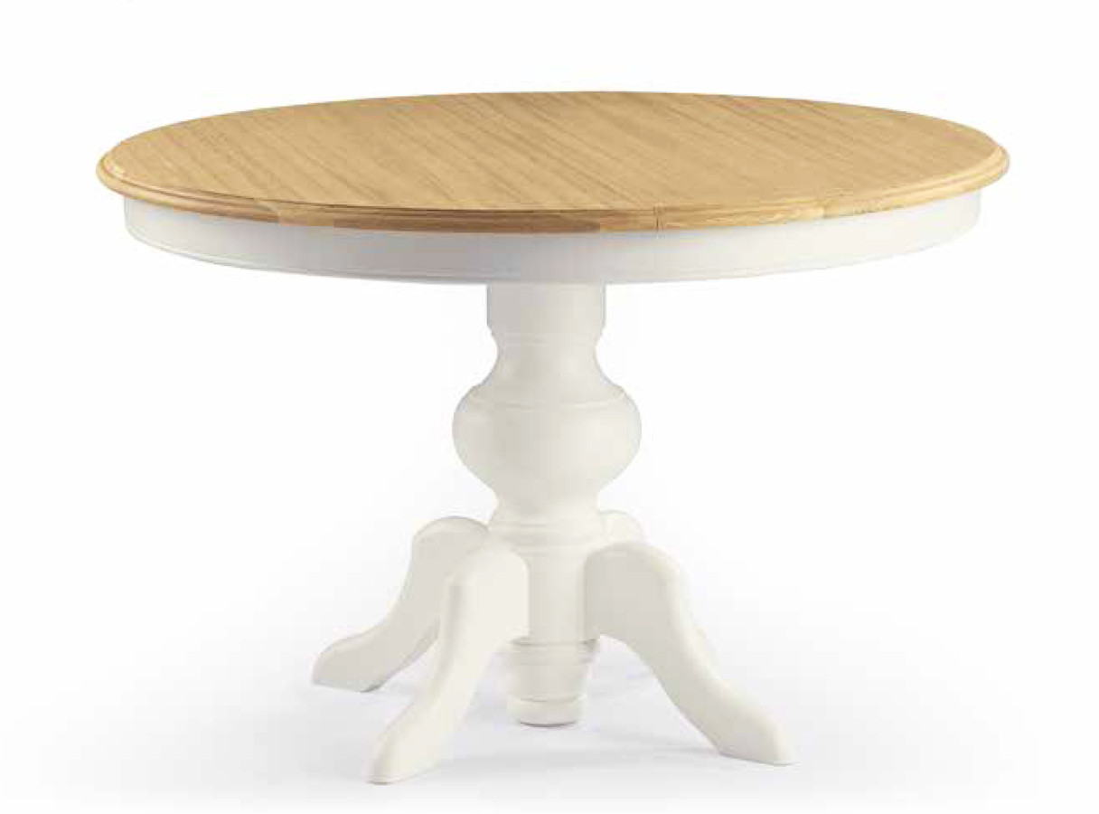 MESA DE COMEDOR REDONDA EXTENSIBLE MADERA - PINO