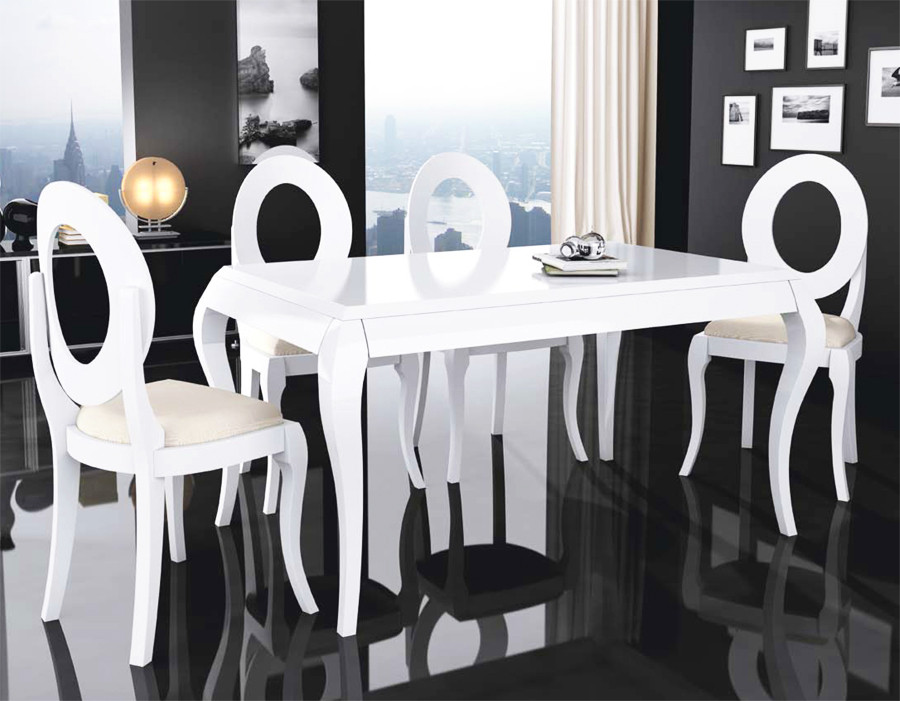MESA DE COMEDOR CLÁSICA ISABELINA Y EXTENSIBLE - PINO