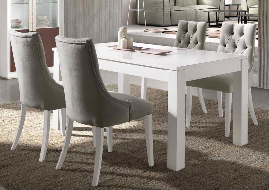 MESA DE COMEDOR EXTENSIBLE DISEÑO MODERNO MADERA - PINO