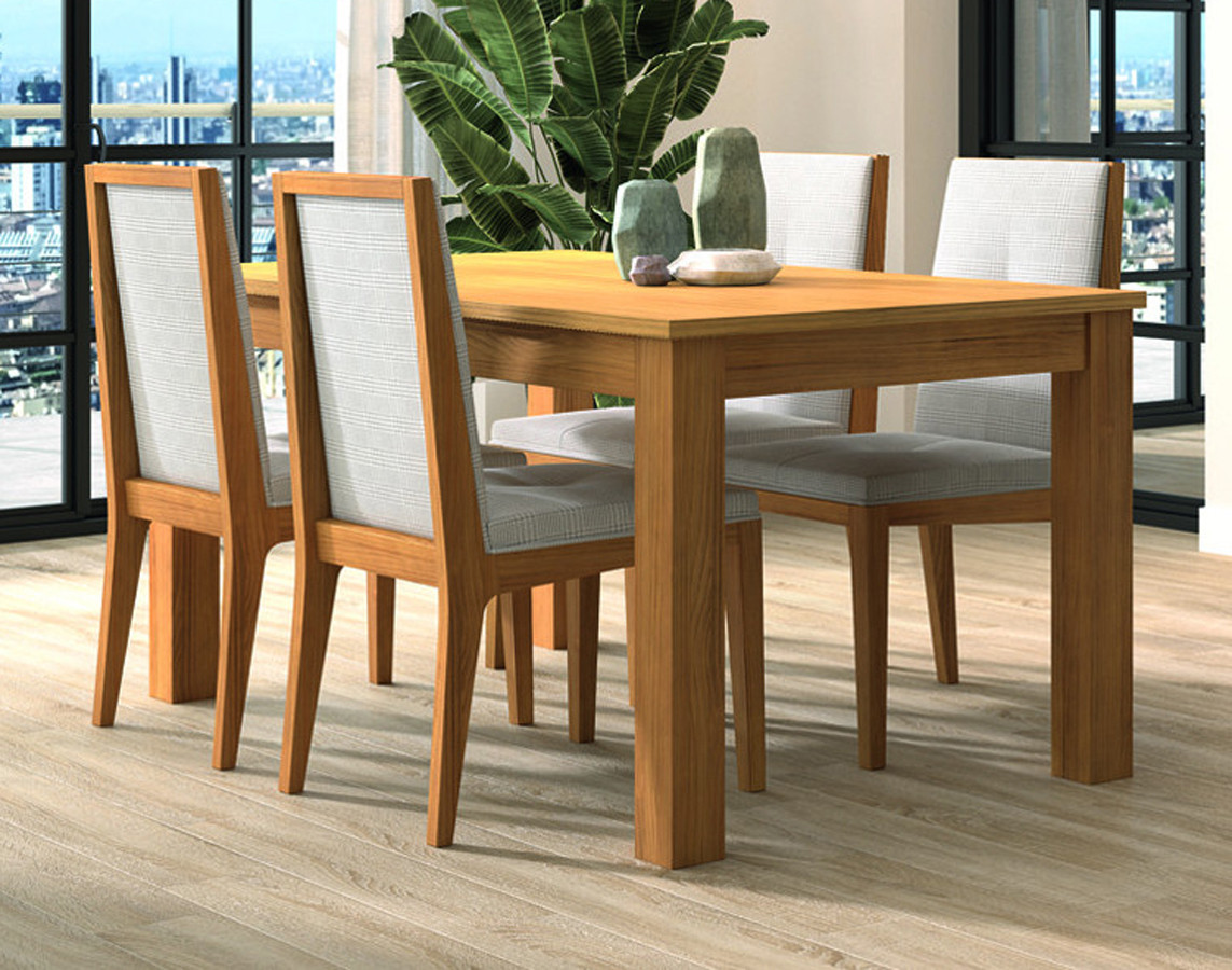 MESA DE COMEDOR DE MADERA EXTENSIBLE PARA SALÓN