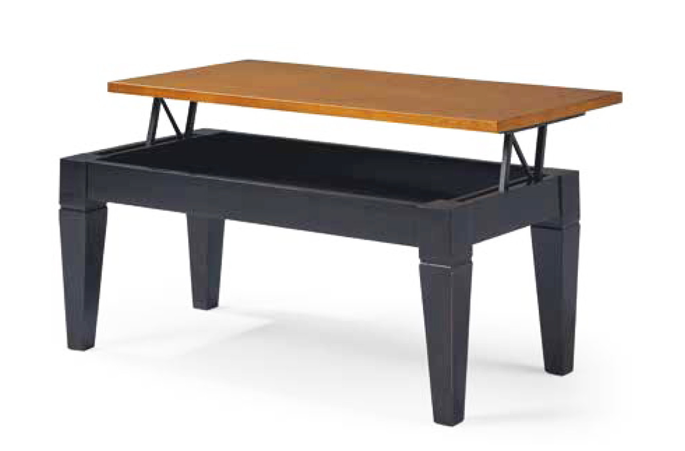 MESA DE CENTRO ELEVABLE SALÓN MODERNO MADERA - PINO