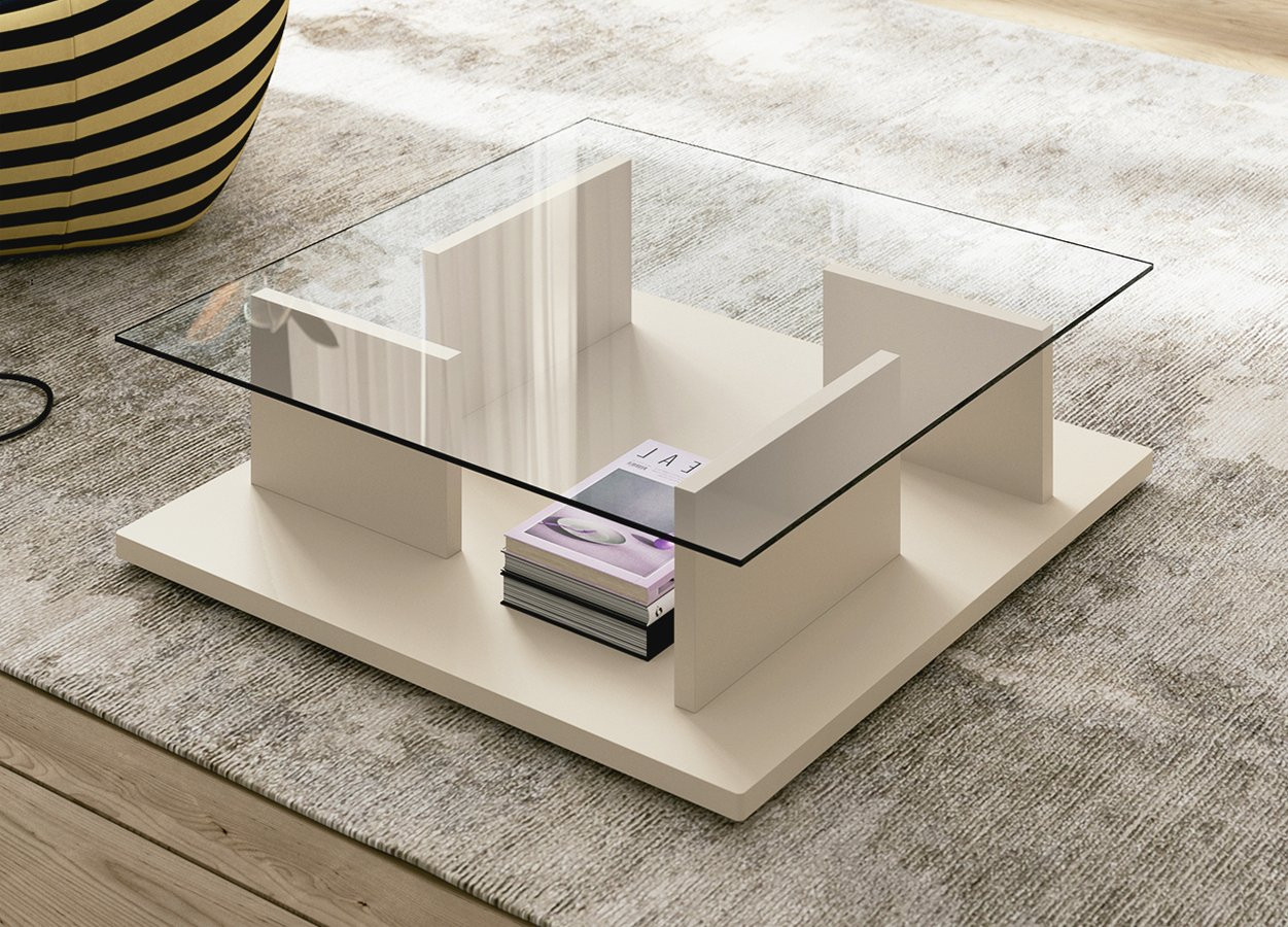 MESA DE CENTRO DE LÍNEAS RECTAS IDEAL PARA SALONES DE DISEÑO MODERNO