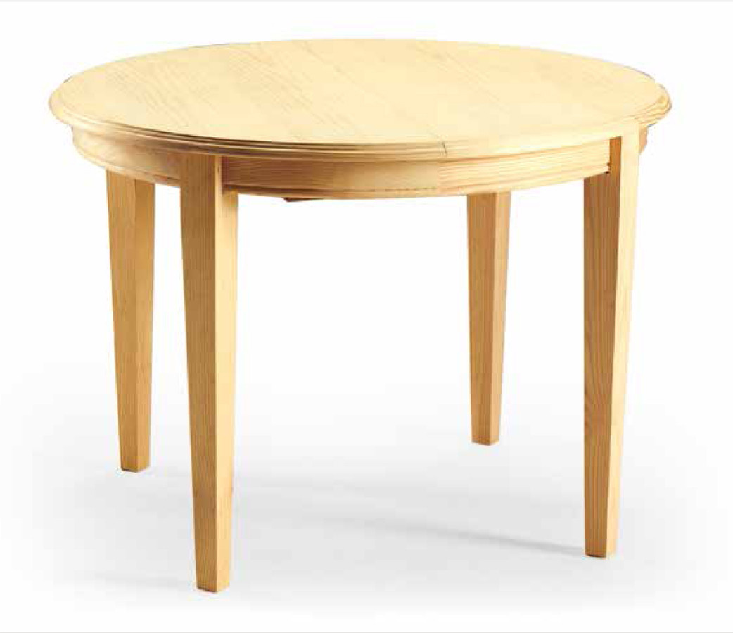 MESA DE COMEDOR REDONDA EXTENSIBLE SALÓN COMEDOR MODERNO - PINO