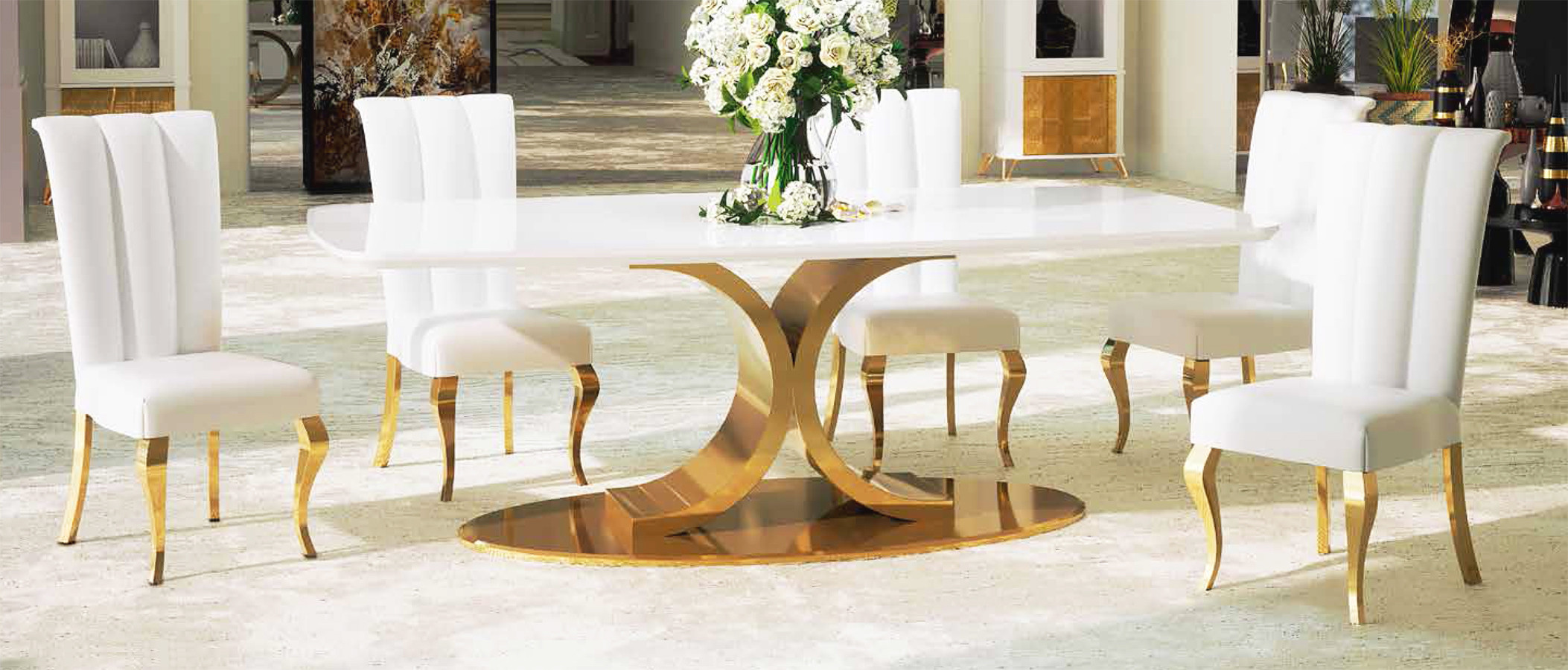 MESA DE COMEDOR PARA SALÓN CON MUEBLES DE DISEÑO
