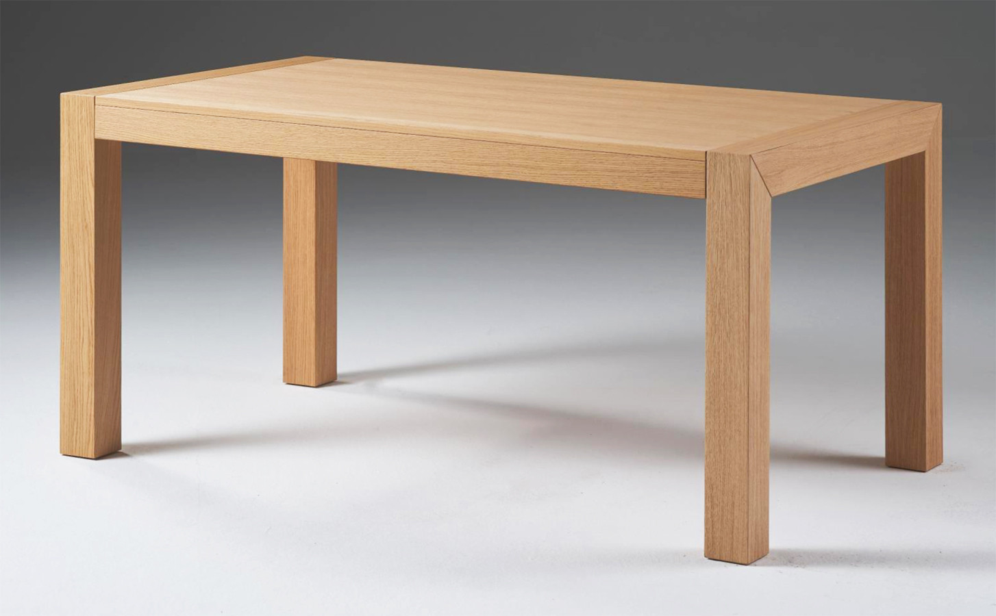 MESA DE COMEDOR FIJA DE DISEÑO MODERNO MADERA - ROBLE