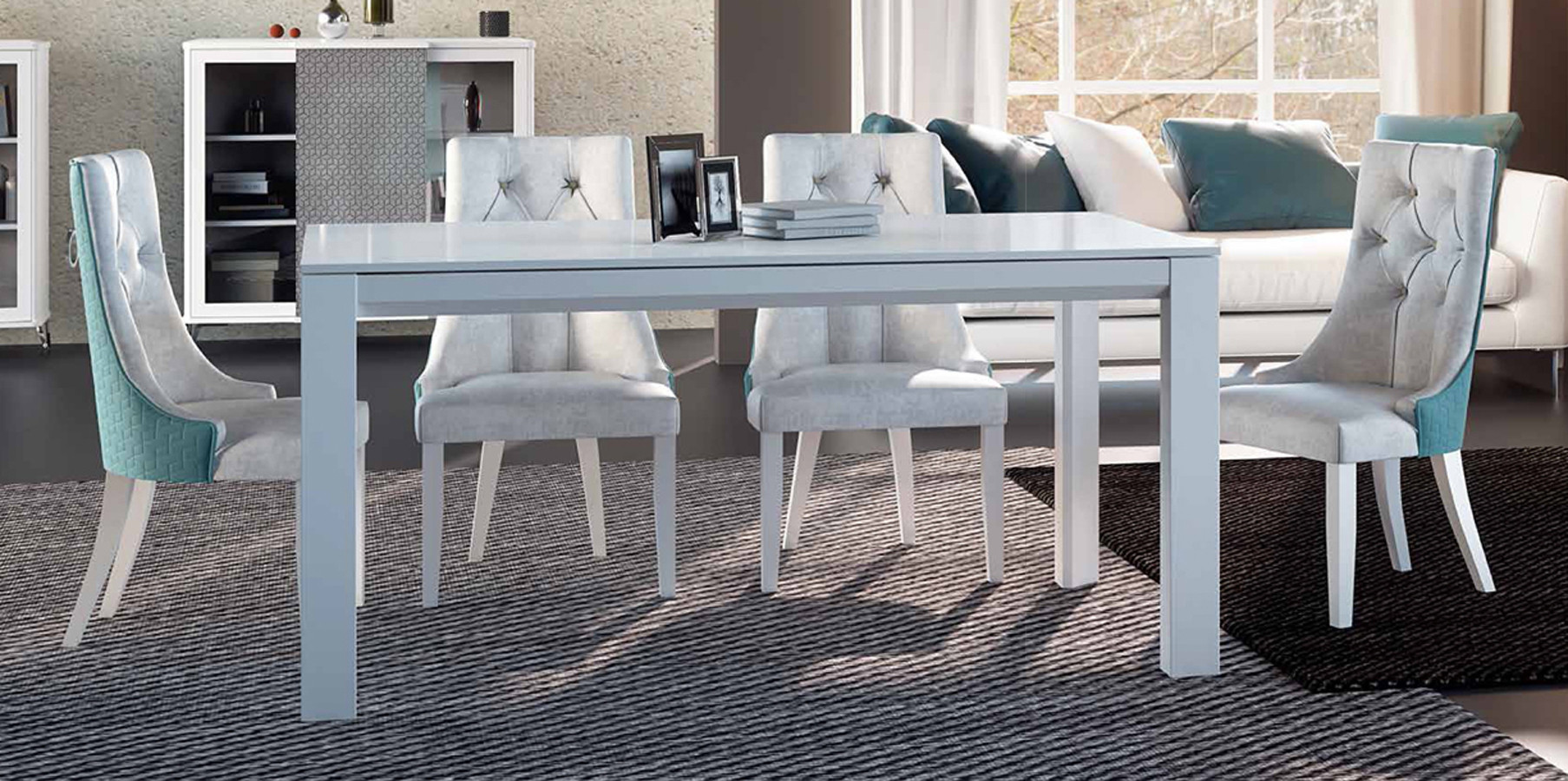 MESA DE COMEDOR DE DISEÑO FIJA O EXTENSIBLE - DM
