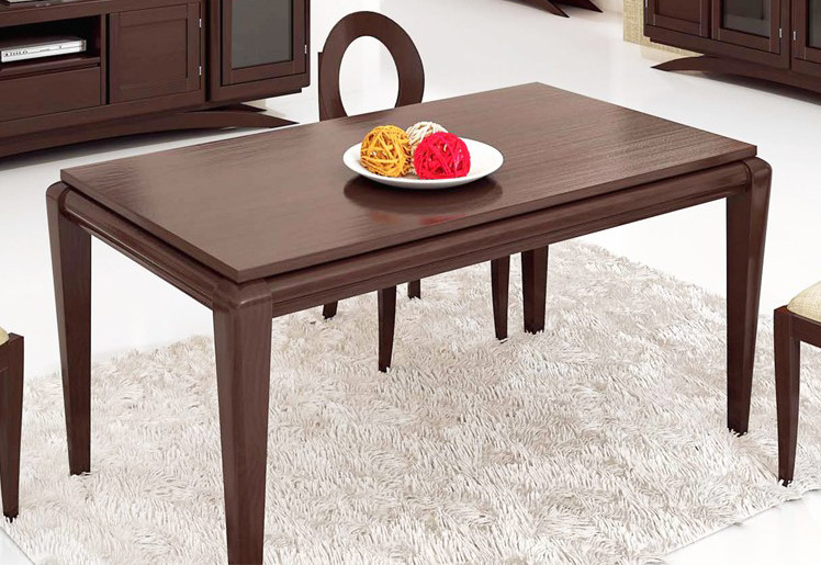 MESA DE COMEDOR FIJA PATA DE AGUJA - PINO
