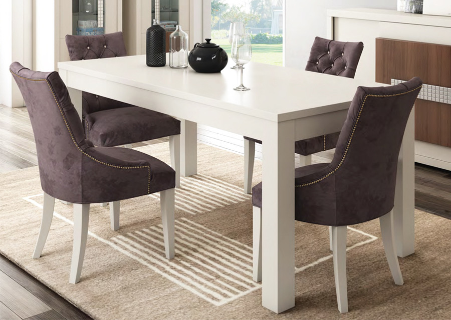 MESA DE COMEDOR EXTENSIBLE PARA SALÓN COMEDOR MODERNO