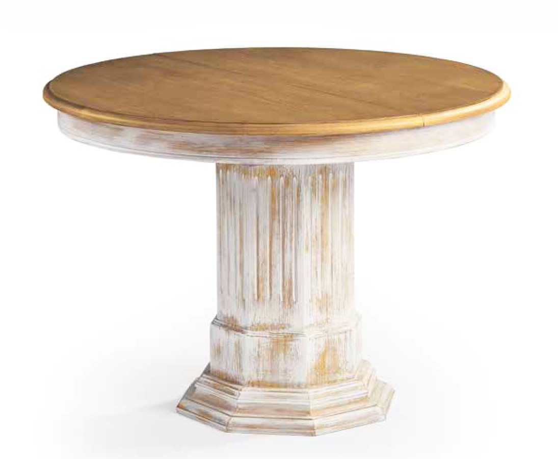 MESA DE COMEDOR REDONDA FIJA PATACÓN CENTRAL MADERA - PINO