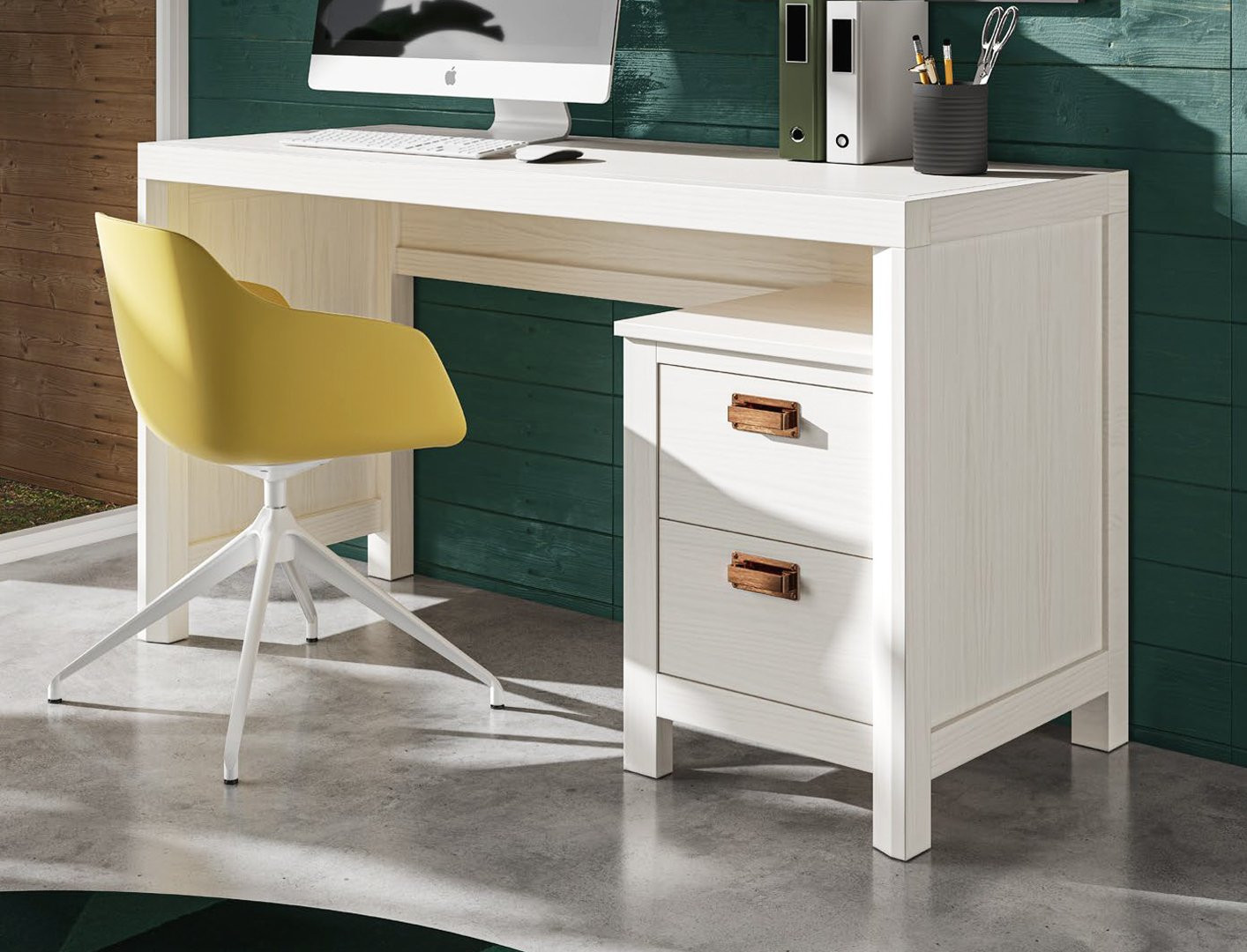 MESA DE ESCRITORIO CON 2 CAJONES IDEAL PARA SALÓN O DORMITORIO