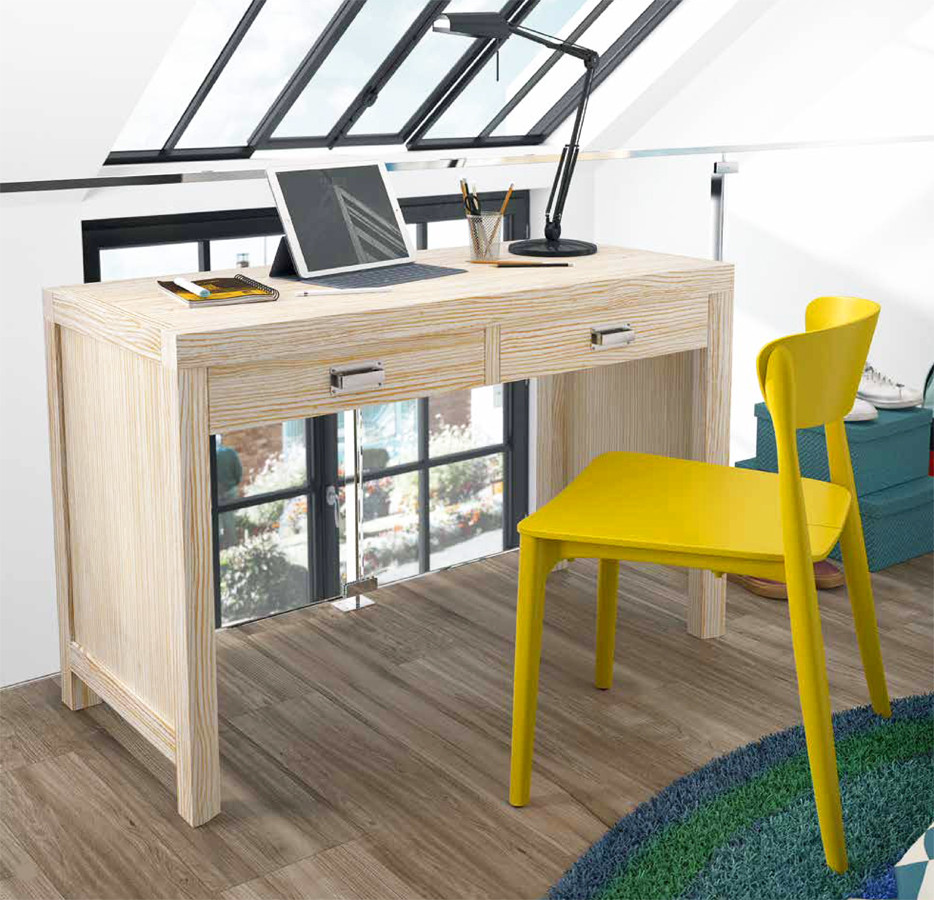 MESA DE ESTUDIO EN MADERA NATURAL DE ORIGEN SOSTENIBLE