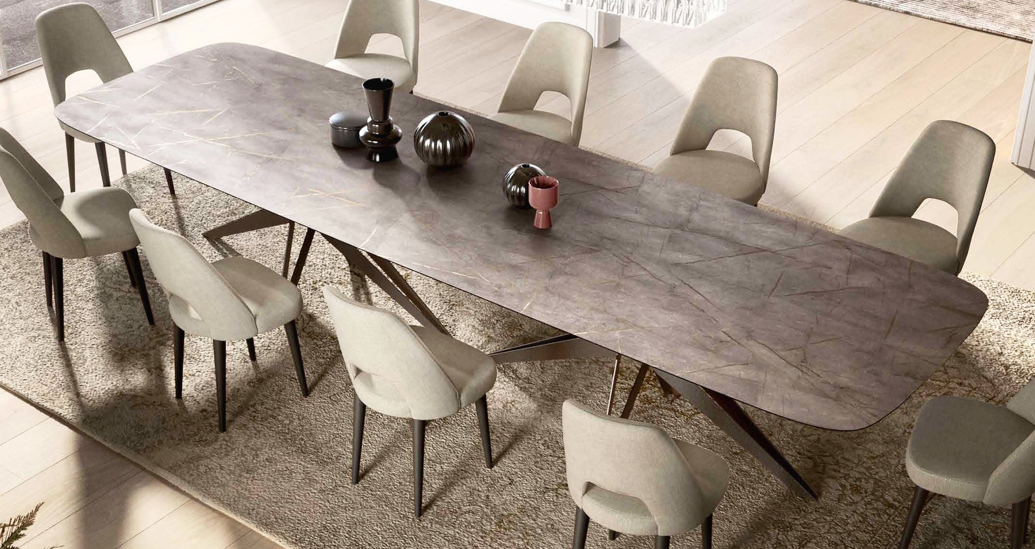 MESA DE COMEDOR DE GRAN TAMAÑO IDEAL PARA SALONES MODERNOS