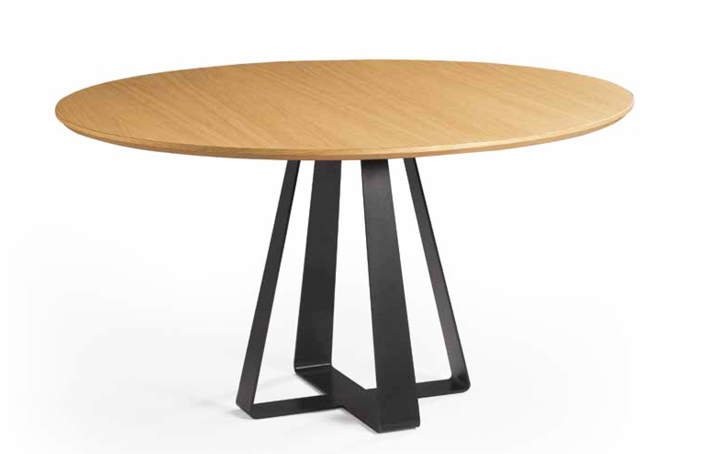 MESA REDONDA DE DISEÑO SALÓN COMEDOR MODERNO MADERA - ROBLE
