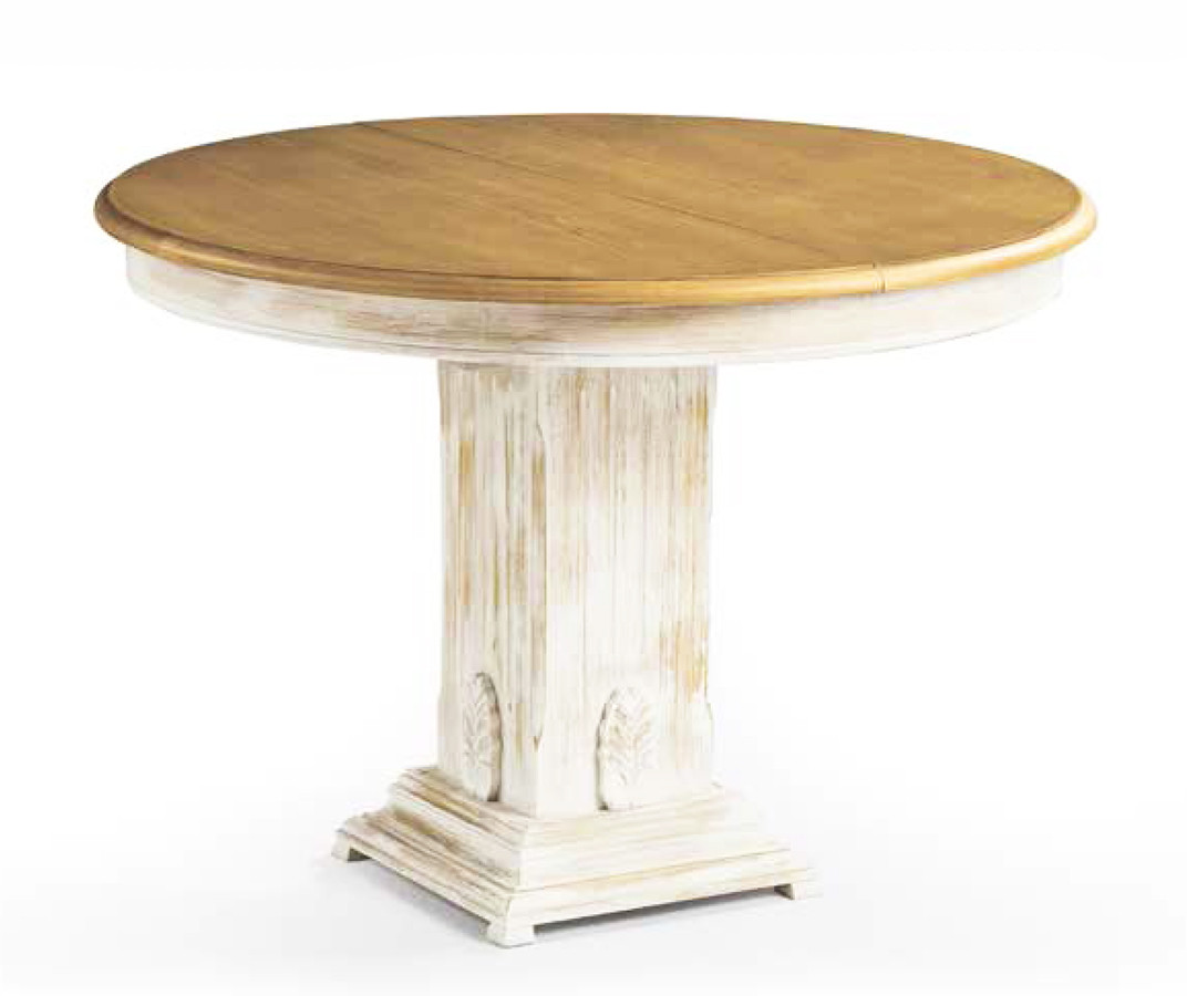 MESA COMEDOR REDONDA FIJA PATACÓN A ELEGIR MADERA - PINO