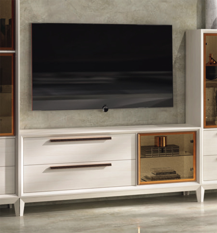 Muebles de TV de madera roble macizo estilo escandinavo o nordico