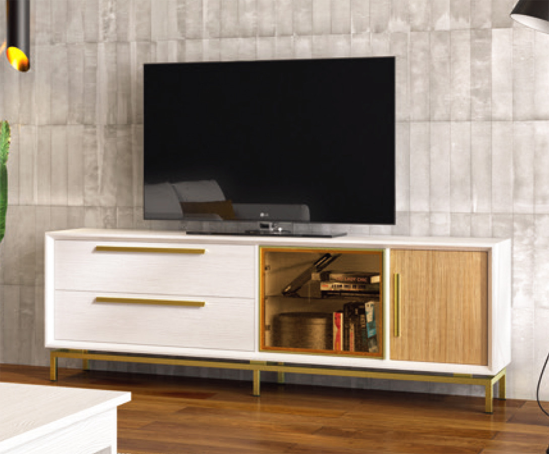 MESA TV DE DISEÑO NÓRDICO REALIZADO EN MADERA NATURAL SOSTENIBLE