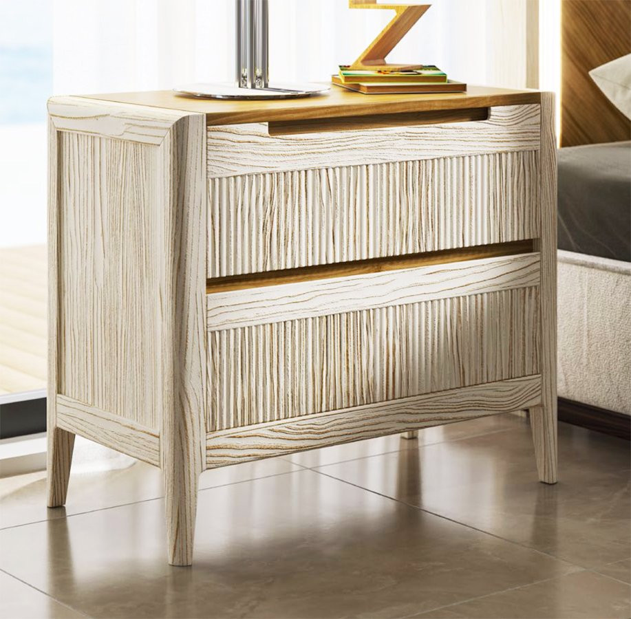 MESITA DE NOCHE DE DISEÑO MODERNO FABRICADA EN MADERA SOSTENIBLE
