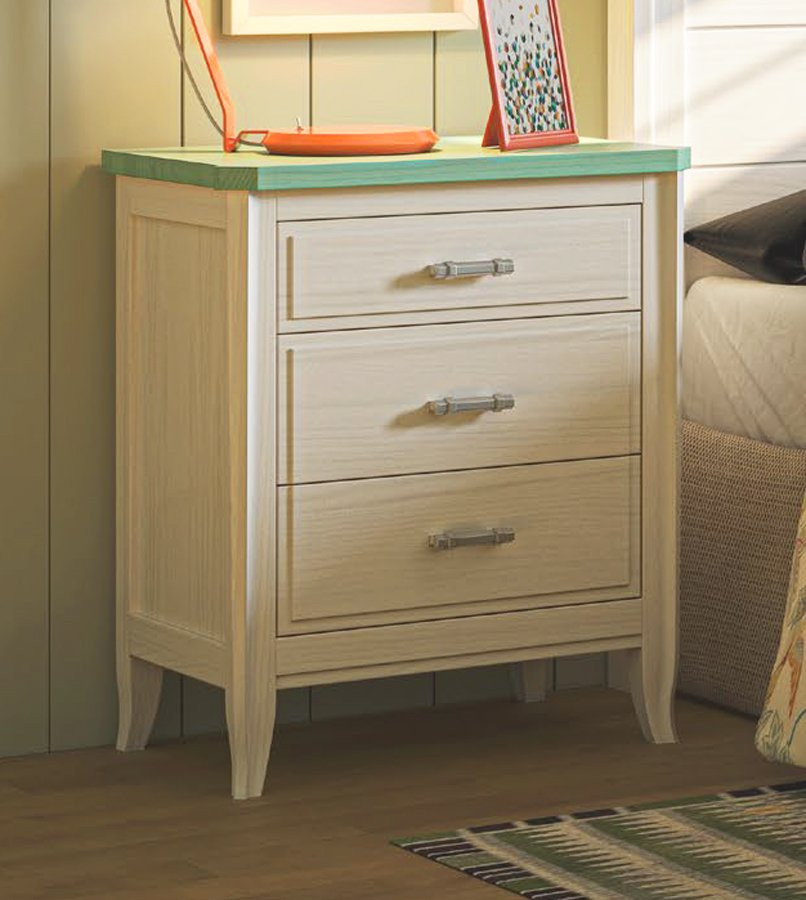 MESITA DE NOCHE CON PATAS DORMITORIO ESTILO COLONIAL MODERNO