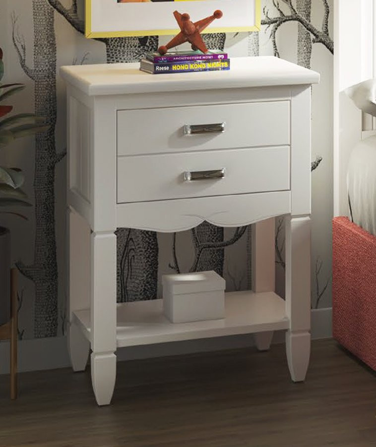 MESITA DE NOCHE DE DORMITORIO ESTILO PROVENZAL MODERNO