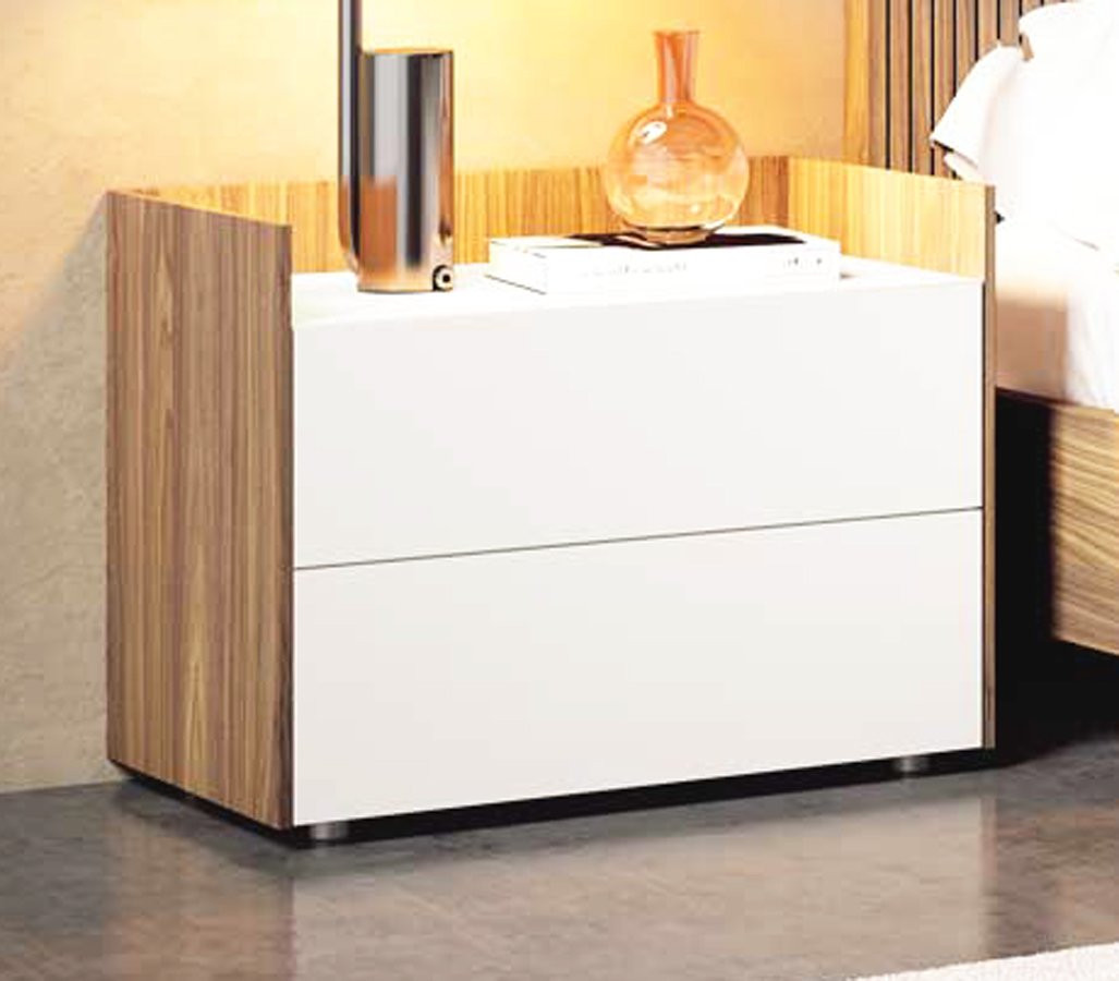 MESITA DE NOCHE CON CAJONES DISEÑO MINIMALISTA Y MODERNO - ROBLE