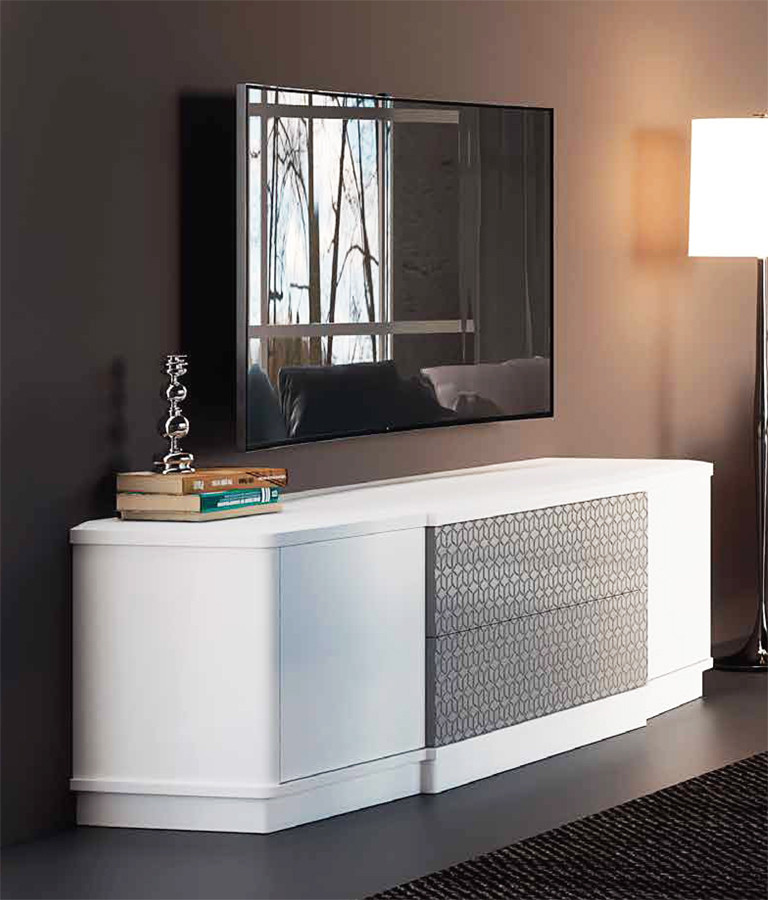 MUEBLE DE TV CON 2 PUERTAS Y 2 CAJONES SALÓN MODERNO - DM