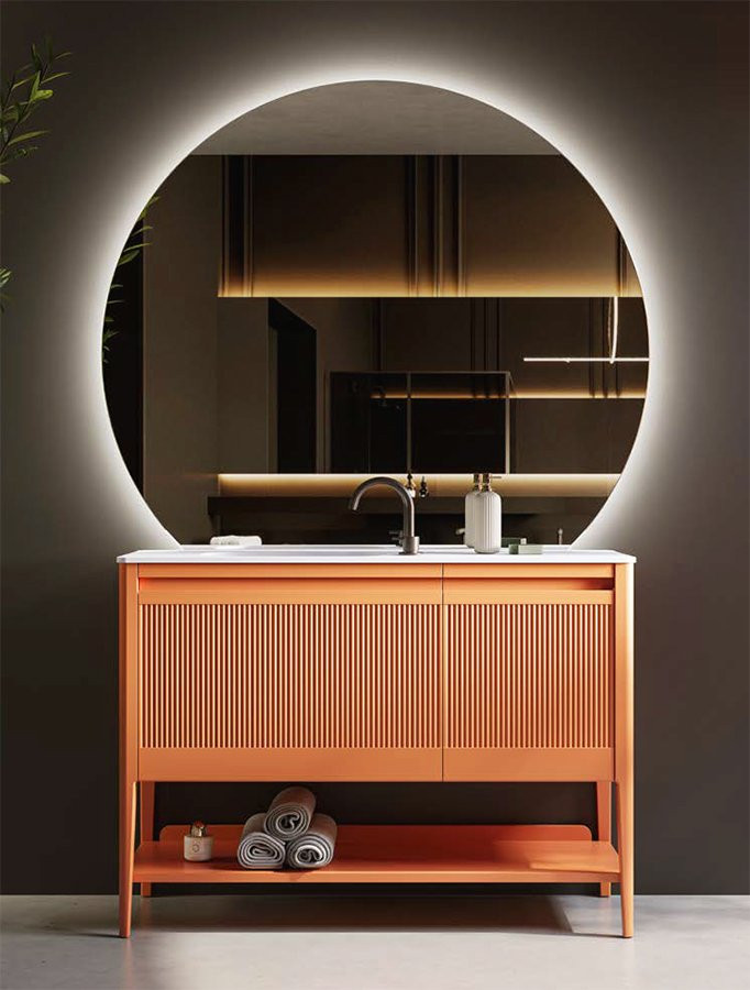 MUEBLE MODERNO CON ESTANTE PARA CUARTO DE BAÑO CONTEMPORÁNEO