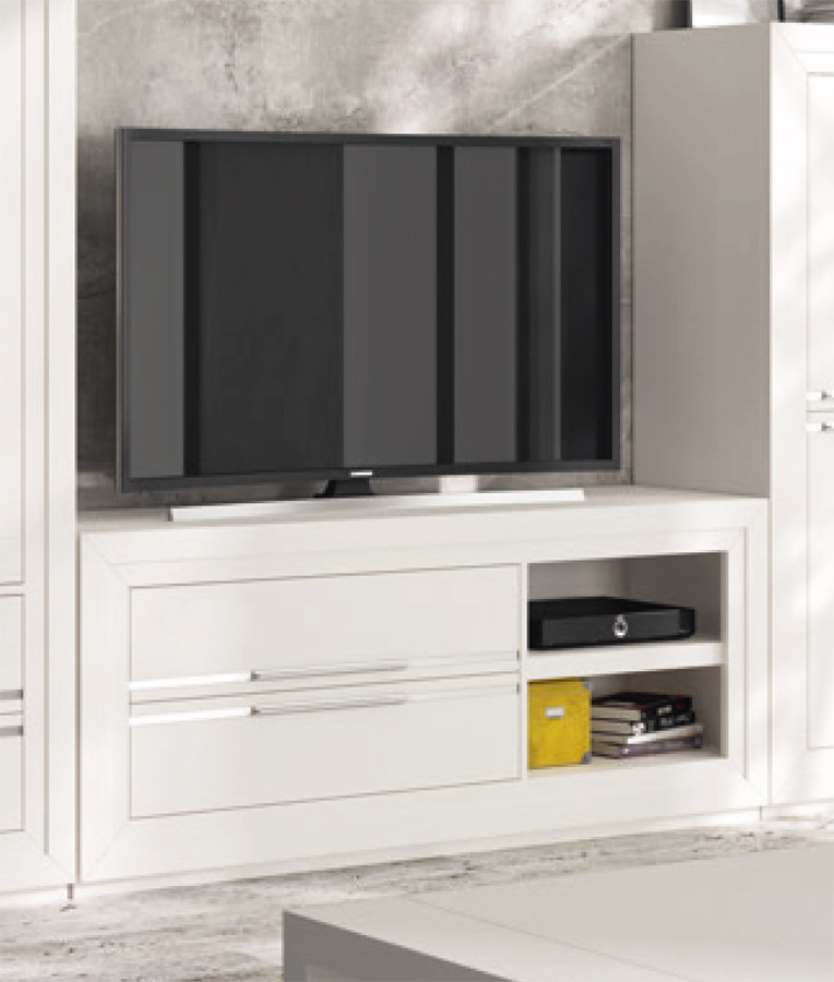 MUEBLE DE TELEVISIÓN DE LÍNEAS RECTAS PARA SALONES MODERNOS