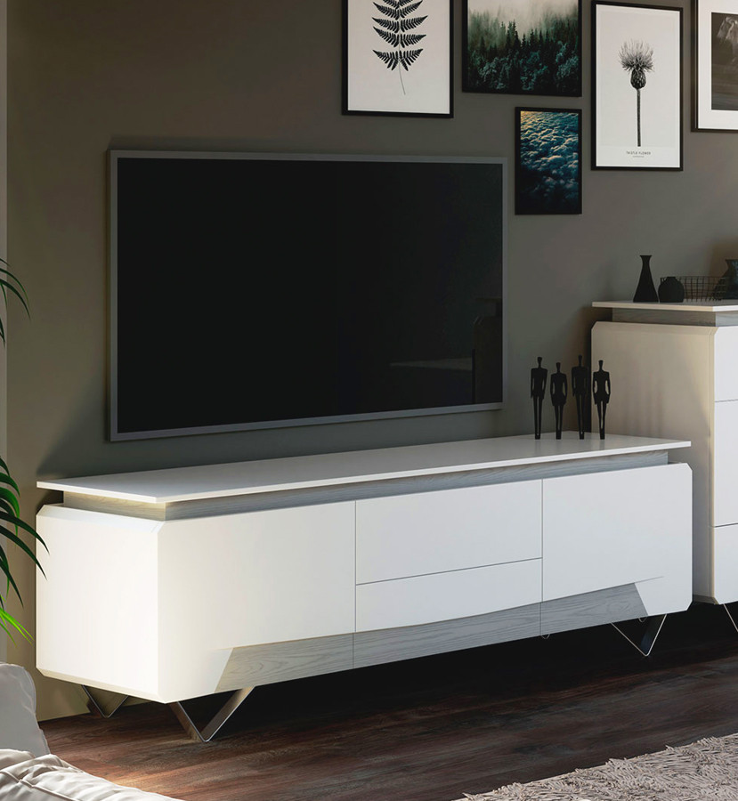 MUEBLE DE TV CON DETALLES EN FRESNO PARA SALONES DE DISEÑO - DM