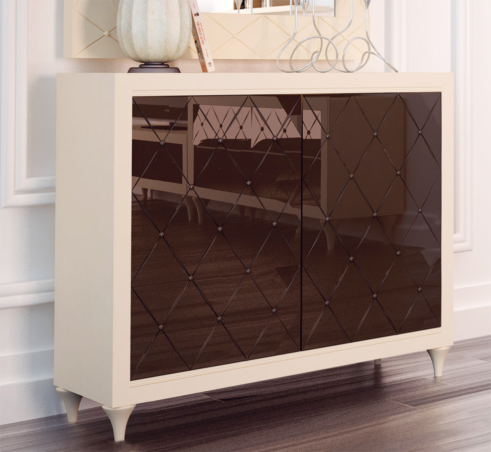MUEBLE DE ENTRADA CON 2 PUERTAS CORREDERAS MADERA