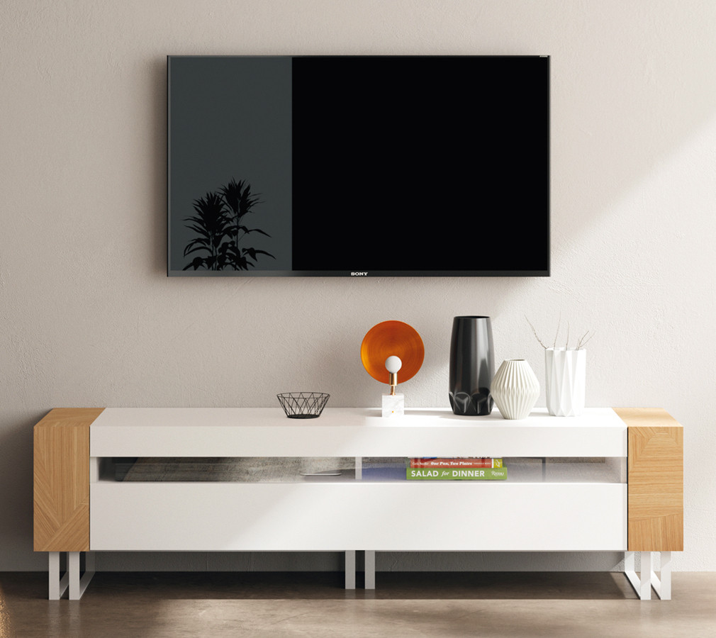 ▷ MUEBLE BAJO PARA LA TV salones de diseño moderno