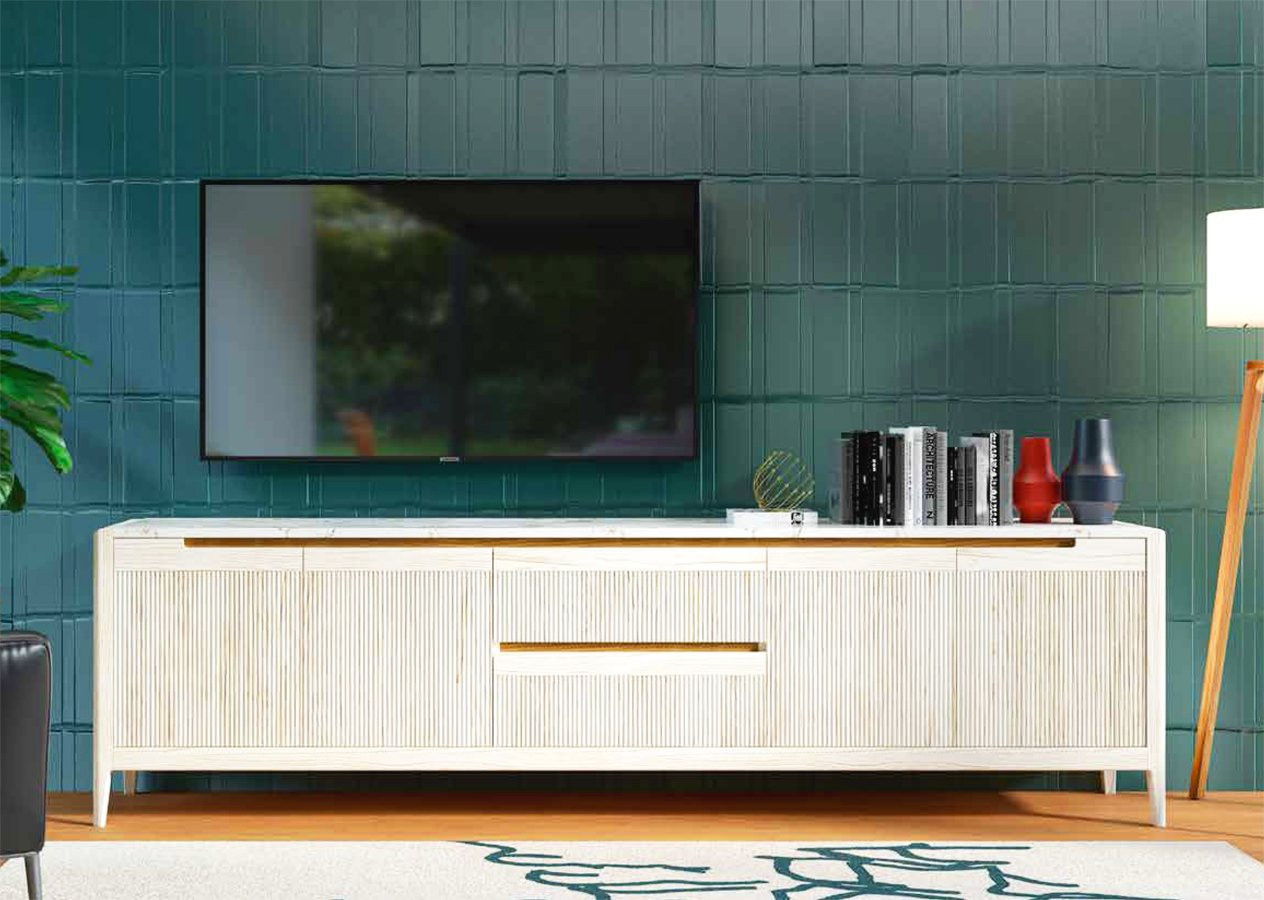 MUEBLE DE TELEVISIÓN MODERNO Y CON GRAN CAPACIDAD DE ALMACENAJE
