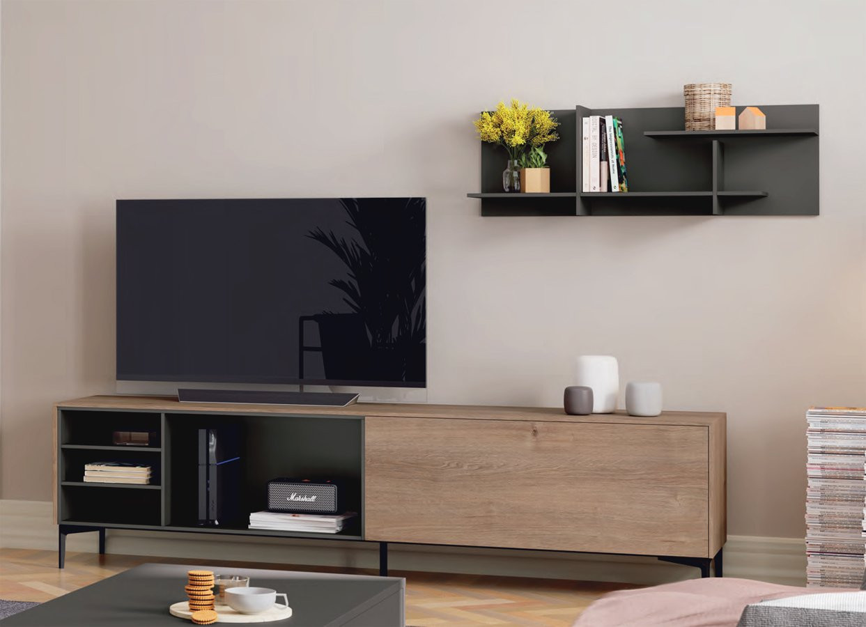 MUEBLE DE TELEVISIÓN DE DISEÑO IDEAL PARA SALONES MODERNOS