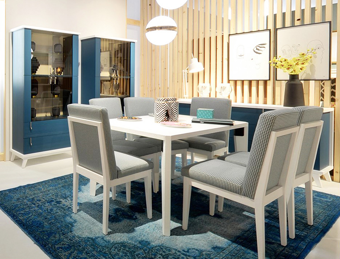 COLECCIÓN MUEBLES SALÓN DISEÑO NÓRDICO MADERA DE PINO NATURAL