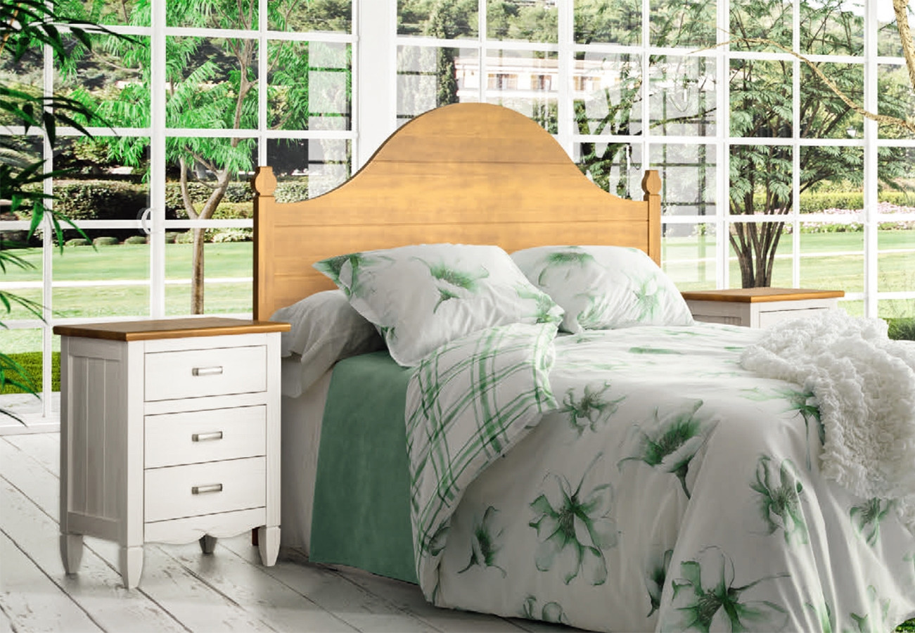 MUEBLES DE DORMITORIO COLONIAL PROVENZAL MADERA