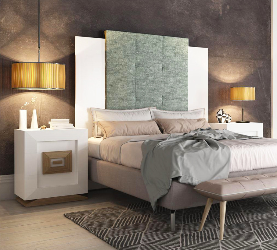 MUEBLES DE DORMITORIO DE DISEÑO EN MADERA - ROBLE