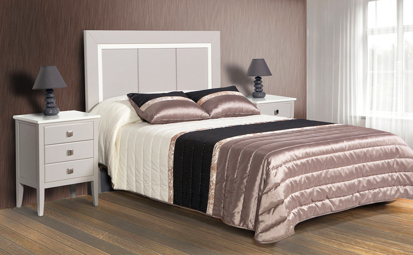 DORMITORIO MODELO RECTO CON MOLDURA MADERA - HAYA