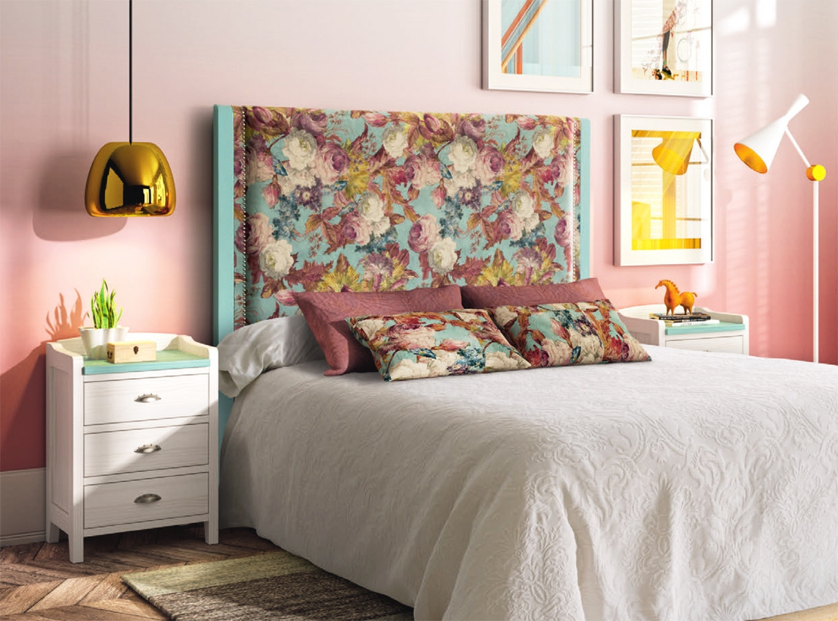CONJUNTO DE MUEBLES PARA DORMITORIO TAPIZADO