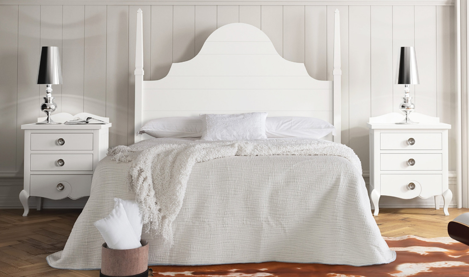 Sequía diversión Rizo ▷ COLECCIÓN DE MUEBLES PARA DORMITORIO con cabecero y mesillas