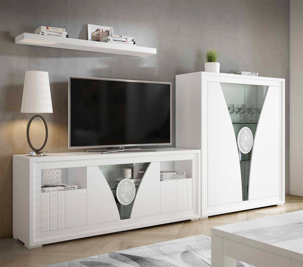 COLECCIÓN DE MUEBLES DE SALÓN EN MADERA