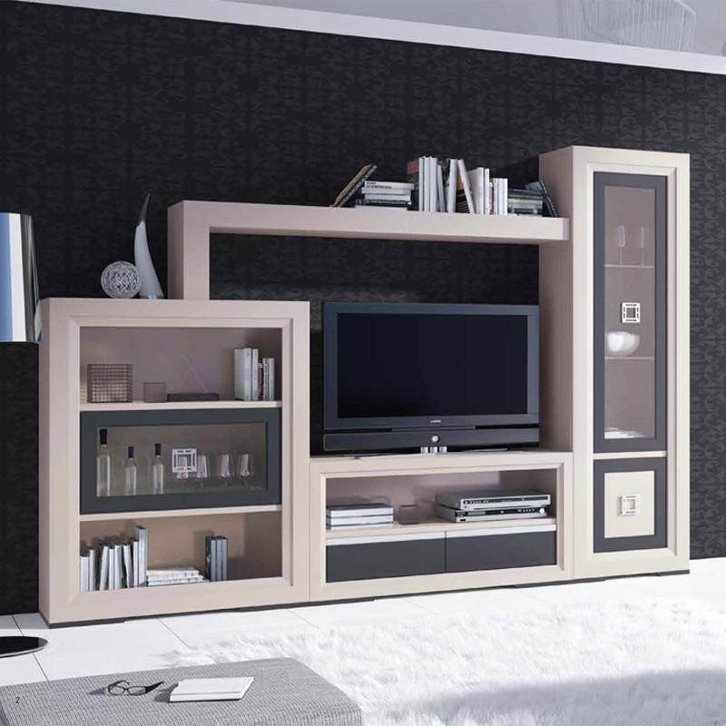 MUEBLES DE SALÓN MODERNO MADERA - PINO