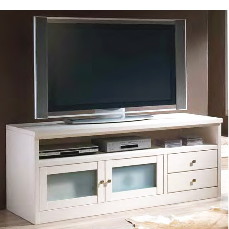 MUEBLE PARA TV CON 2 PUERTAS Y 2 CAJONES MADERA - HAYA