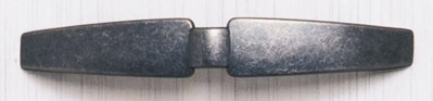 ASA METÁLICA ACABADO PLATA VIEJA 126 x 20 mm.