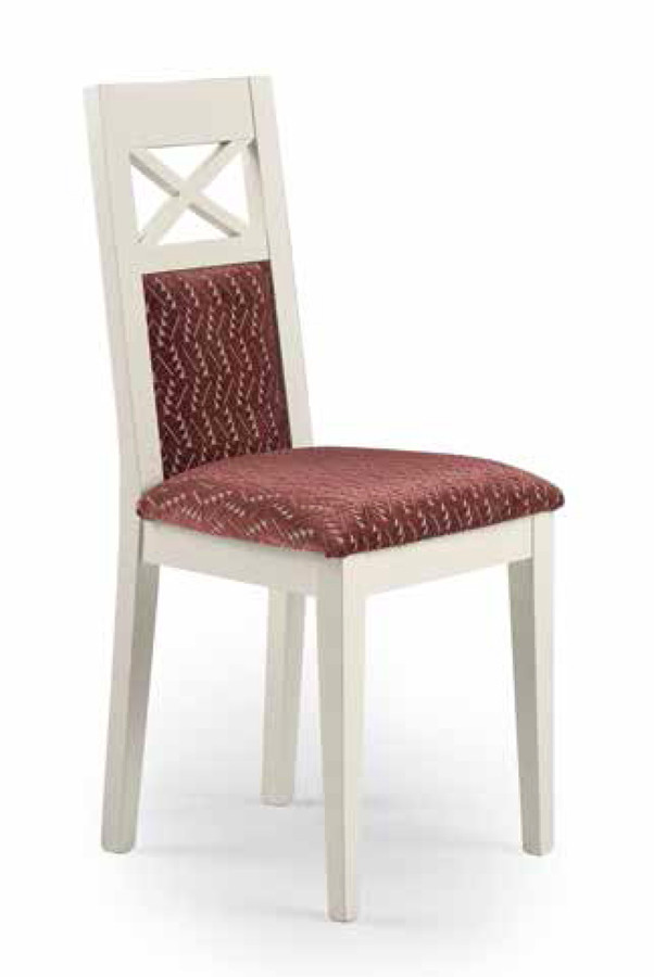 SILLA ELEGANTE RESPALDO CON ASPA DE MADERA Y TAPIZADO - HAYA
