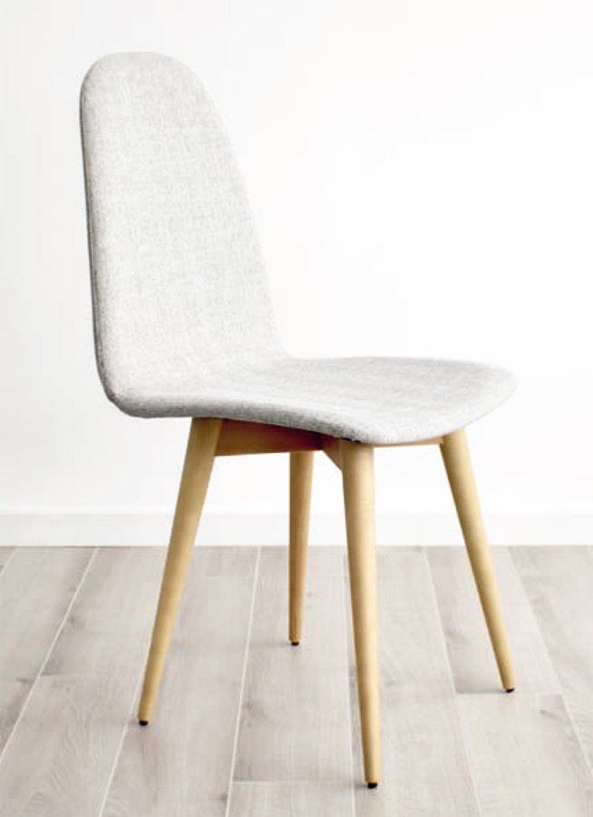 SILLA PARA COMEDOR ESTILO ESCANDINAVO PATAS EN MADERA - HAYA