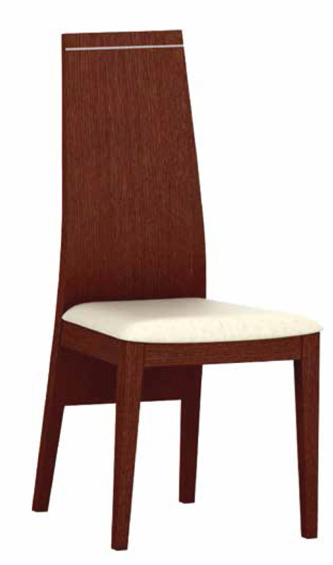 SILLA MODERNA RESPALDO MADERA - ROBLE