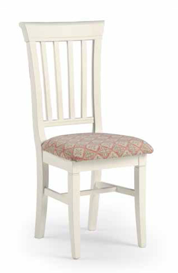 SILLA COMEDOR ESTILO CLÁSICO MODERNO ASIENTO TAPIZADO - PINO