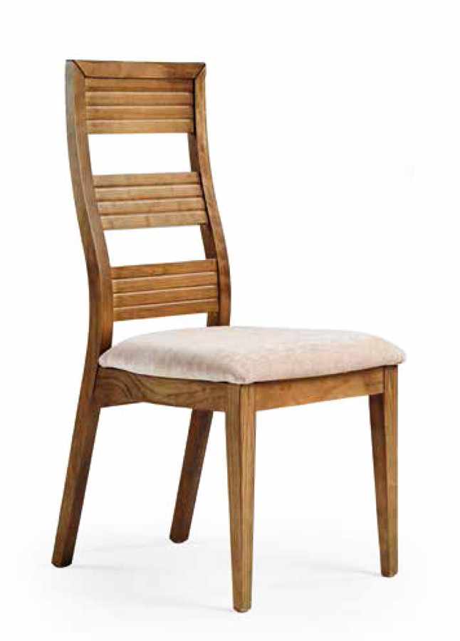SILLA DE SALÓN COMEDOR CON EL RESPALDO ALTO MADERA - PINO