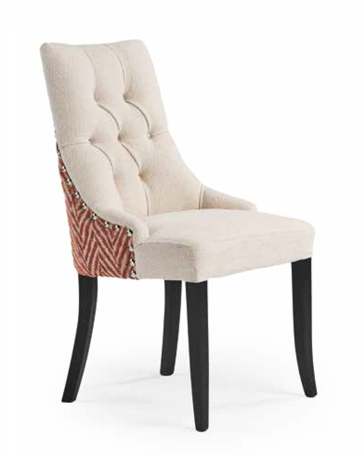 SILLA SALÓN COMEDOR ELEGANTE TAPIZADO CAPITONÉ - HAYA