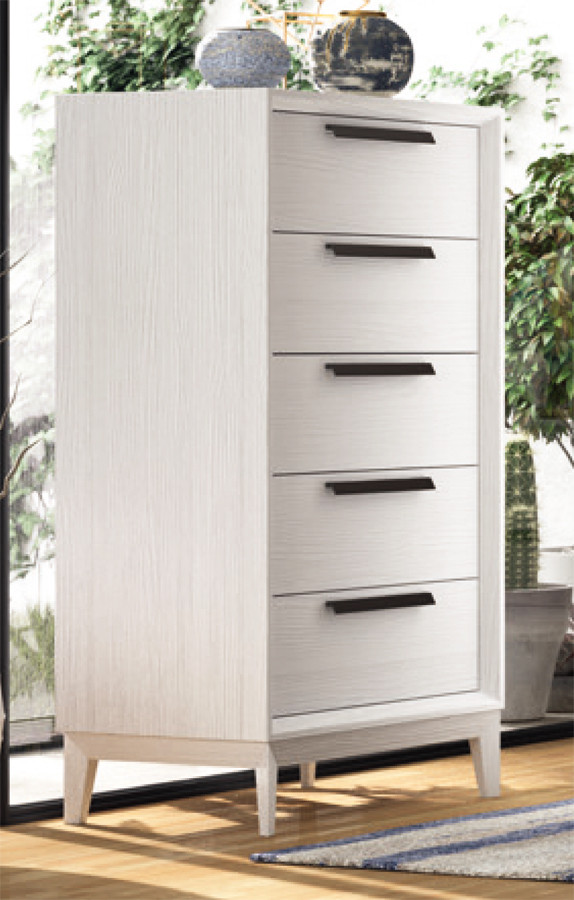 SINFONIER DE DISEÑO NÓRDICO 5 CAJONES MADERA NATURAL SOSTENIBLE